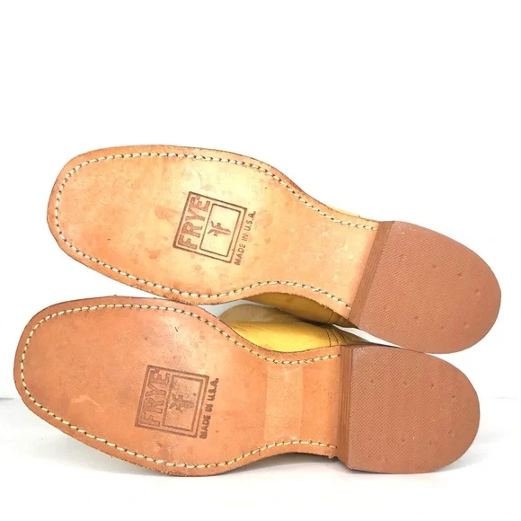 NWT Frye 14L Campus Banana Tall Square Toe Riding Boots Women’s 10 Shoes - Picture 12 of 13